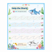 Curved line tracing activity for preschool children learning pencil control
