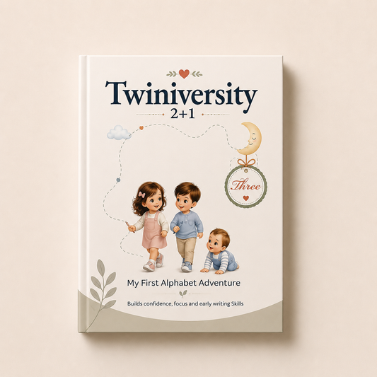 Twiniversity My First Alphabet Adventure - Montessori Alphabet Tracing Book for Kids Age 2-5 Years