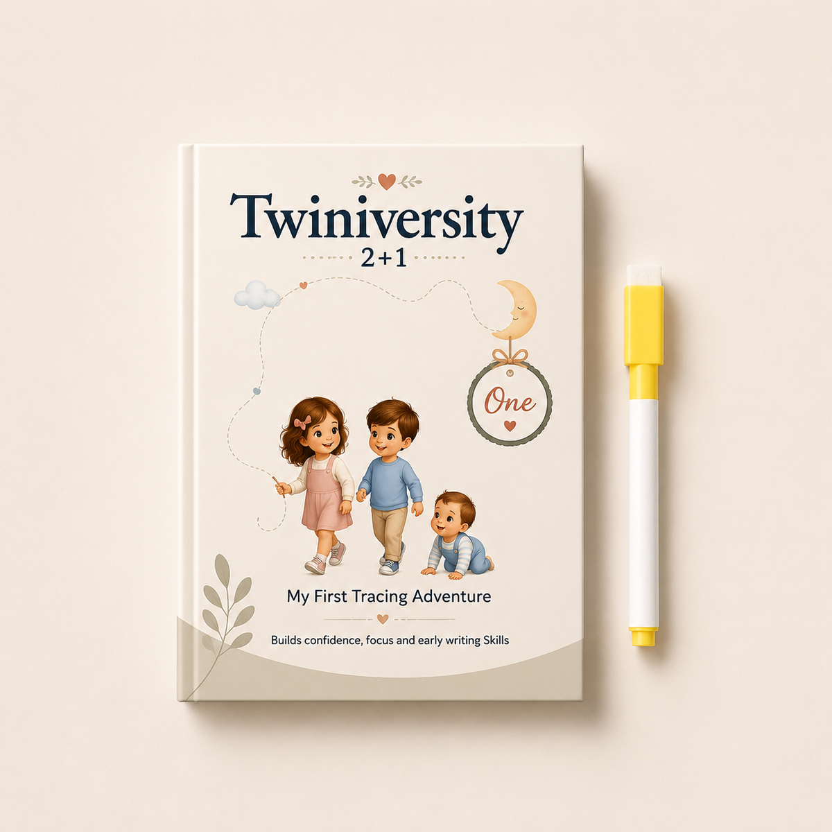 Twiniversity My First Tracing Adventure Montessori Pen Control and Tracing Book for Toddlers Ages 2-5