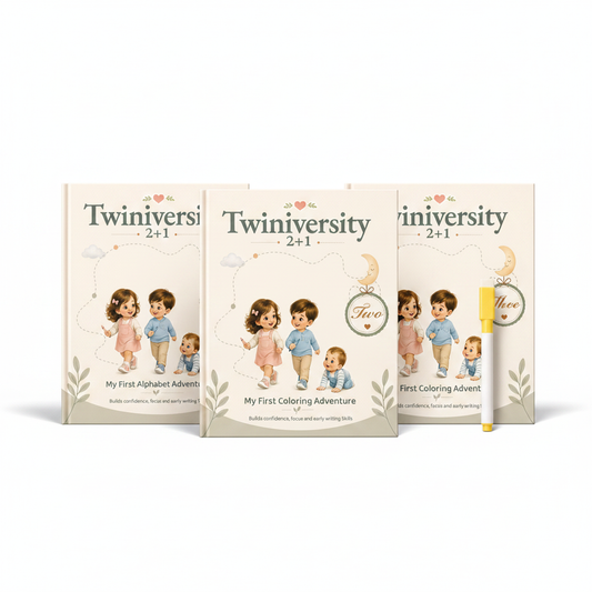 Twiniversity Montessori learning book set with tracing alphabet and coloring books for toddlers ages 2-5